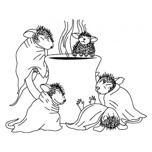 Mouse Transparent Clear Silicone Stamp/Seal for DIY scrapbooking/photo album Decorative clear stamp sheets ST0636