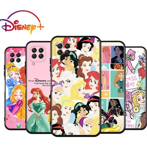 Disney cute princess Silicone Cover For Huawei Nova 8 7i 7 SE 6 SE 5T 5i 5 Z 4 E 3 3i 3E 2 i Pro Lite Black Soft Phone Case