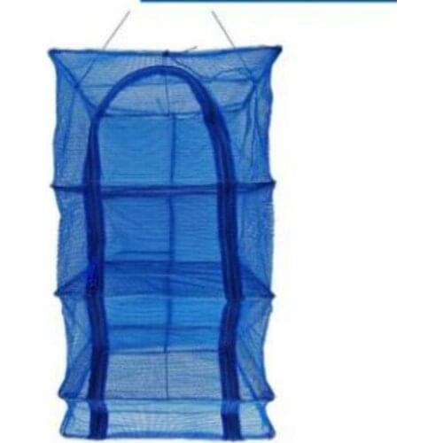 Foldable 4-layer drying net fish net drying rack hanging dish fish dish drying net 40 x 40 x 68cm hanger fish net MJ70910