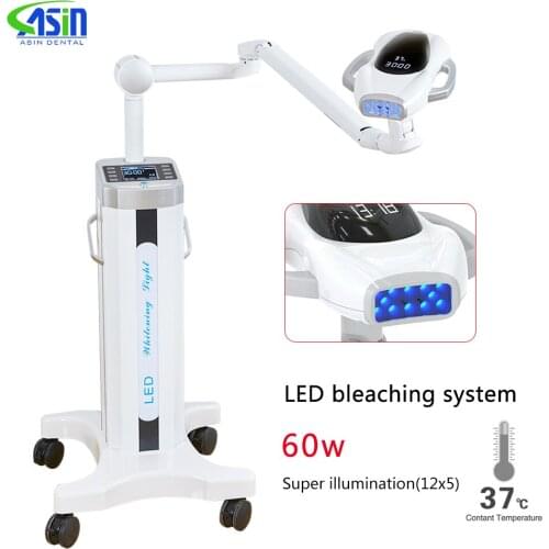 Dental teeth whitening lamp Powerful 60w Newest Blue Led Laser Bleaching Machine Led Laser Lamp super illumination