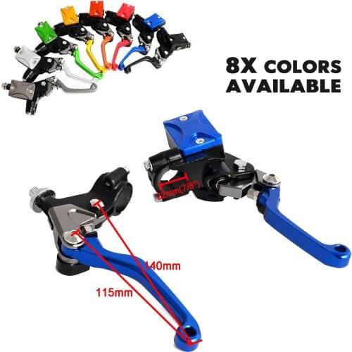 22MM Universal Motorcycle Hydraulic Brake & Cable Clutch Lever Set Assembly For Yamaha YZ 125 250 250F 450F WR250F 450F TTR250