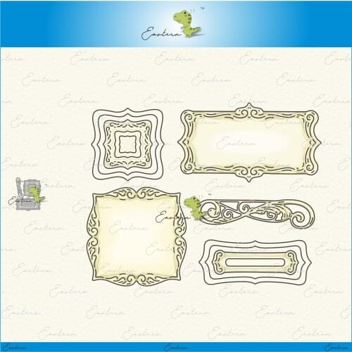 Fancy label metal cutting dies 2021 new diy molds Scrapbooking Paper Making die cuts crafts