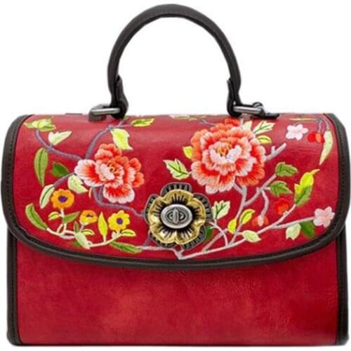 Female bag Chinese style embroidery luxury female handbag personality wild original womens shoulder messenger bag authentic