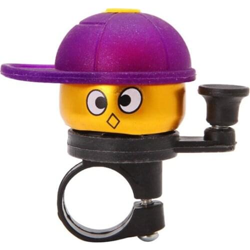 1Pc Cartoon Bike Bicycle Cycling Hat Horn Loud Alarm Handlebar Metal Bell Ring Q22F