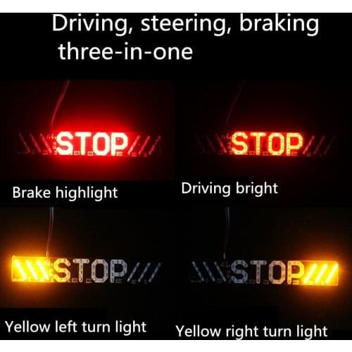 LED Motorcycle Light Flash STOP Motor Indicator Lamp Brake Turn Signal Driving Taillight 12V Universal Warning Day Light 1pc