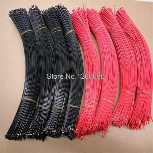 40CM 5 mm half strip UL 1007 18AWG 20piece/lot super flexible 34/0.14TS 18AWG PVC insulated Wire Electric cable LED cable