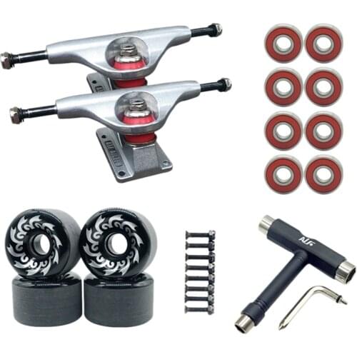 ALF 5.0Inch Skateboard Trucks 70X42mm Skateboard Wheels Set Skateboard Trucks Skateboard Bridge Skateboard Tools