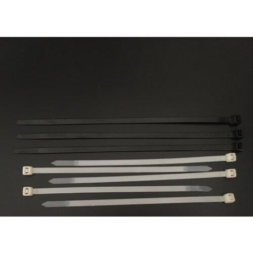 5*200mm 5x200mm (4.5mm Width) Black White Network Wire String Self-Locking Nylon Plastic Strap Wrap Fasten Zip Ties Cable Tie