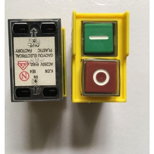5pcs Electric tool switch magnetic switch KJD6 5E4 AC250V 6 (4) A electromagnetic switch