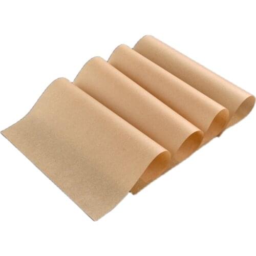 500 Pcs food log kraft paper French fries oil absorbent paper pad Snack basket oil paper pad French fries paper pad Food paper