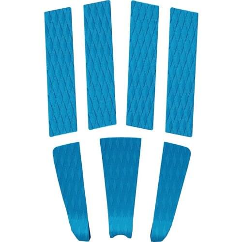 7pcs/set EVA Surfboard Deck Traction Pads Non-slip Foot Tail Pad with Kicker for Stomp Skimboards Surf SUP Paddle Funboard Fish