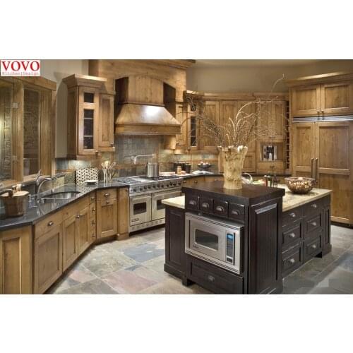 Shaker style kitchen wood cabinets