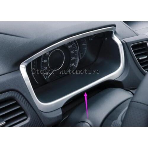 For Honda CRV CR-V 2012 2013 2014 2015 2016 ABS Chrome Dashboard Decorative Frame Cover Trim Car Styling