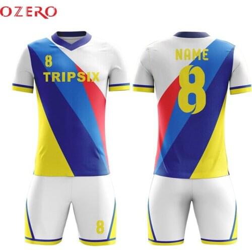 Short sleeve breathable full sublimationt football uniforms for men