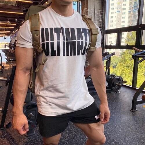 New Trend Casual T Shirts Summer Fashion Clothing Bodybuilding Mens Short Sleeve Cotton T Shirts Mens Shirts Clothing 2021