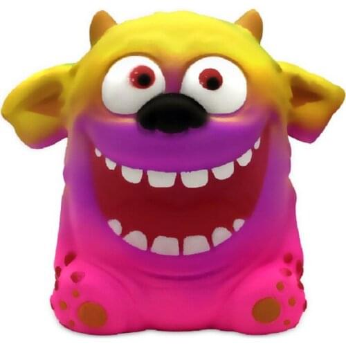 2020 Jumbo Kawaii Colorful Squishy Doll Slow Rising Stress Relief Squeeze Toys for Baby Kids Xmas Gift 11.5x11x7 CM