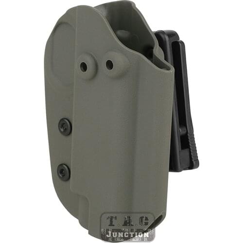 Tactical HSG Style Right Hand Holster For COMP-TAC 1911 OWB Kydex Belt Loop Holster With Back Clip Foliage Green