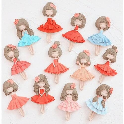 Cute Beautiful Girl Silicone Mold Resin DIY Cake Pastry Fondant Moulds Dessert Chocolate Lace Decoration Kitchen Baking Tool