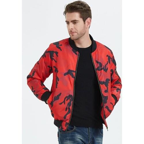 Jas 2021 Spring New Mens Clothes Oversized Camouflage Bomber Jackets Baseball Collar Plus Big Outwear Zip Up Coat Streetwear