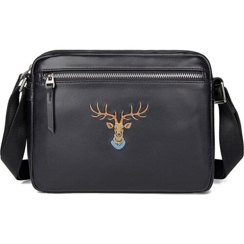 Men Crossbody Bag Genuine Leather Man Shoulder Bag Casual Business Fashion Ipad Bag Male Travel Bags