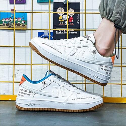 Mens casual shoes mesh stitching PU leather thick-soled sneakers hip-hop mens shoes net red shoe