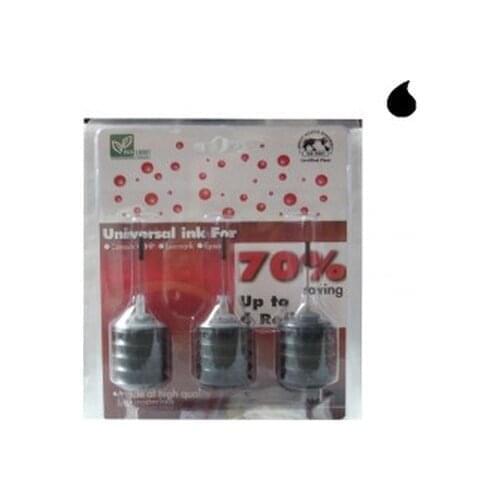 KIT UNIVERSAL REFILL INK/3x25 ml BLACK INK