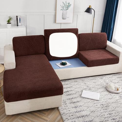 Waterproof Sofa Cushion Cove Stretch 3 Seater Corner Couch Slipcover Anti-slip Dust-proof Cushion Protector for Sofa Seat Cover