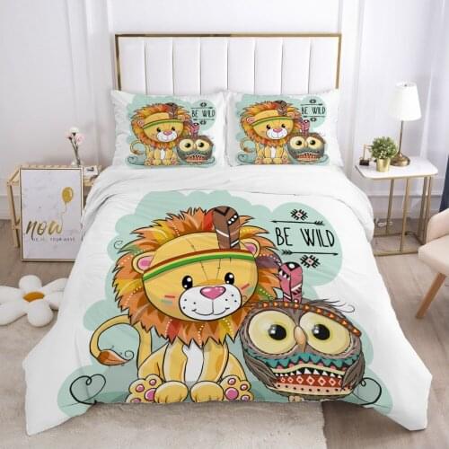 Cartoon Childrens Bedding set for kids baby boy girls Duvet cover set pillow case Bed linens Quilt cover 240x220 140x200 Car BE