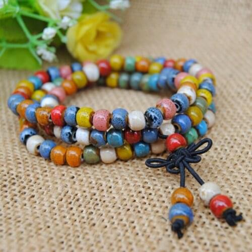 2019 New Fashion Original Jewelry Handmade Ceramic Bracelet Necklace Colorful Porcelain Beads Bracelets Necklaces Gifts