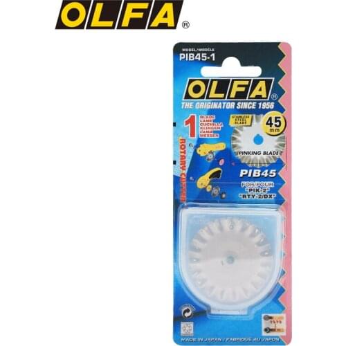 Olfa PIB45-1 Pinking Rotary 45mm Stainless Steel Blade Office supplies Tools