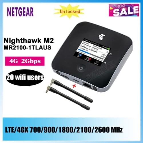 Original Unlocked Netgear Nighthawk M2 MR2100 Cat20 4GX Gigabit 2000mbps 4G Mobile Hotspot 4G Mobile WIFI Router Pocket Mifi