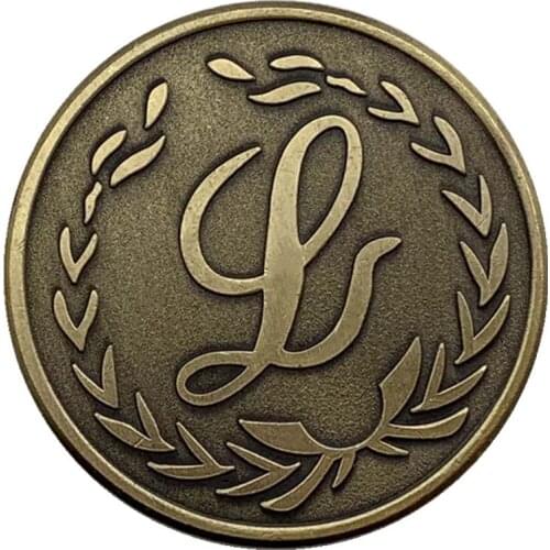 30mm WL Decision Commemorative Coin WL Letter Coin Lucky Love Wish Collection Coin Challenge Coin Gift