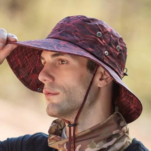 Newest UV Protection Bucket Hat Fishing Hunting Men Sun Hat Fishermans Hat Outdoor Caps Straw Waterproof Bucket Hat