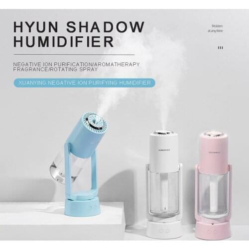 230ml Portable Mini Essential Oil Diffuser Mute Multi-functional USB Negative Ion Humidifier For Car Home Office Bedroom