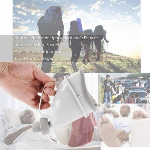Portable Camping Car Travel Pee Urinal Reusable Urine Toilet Outdoor Urinal Adult Travel Emergency Women Pee Standing Urinal