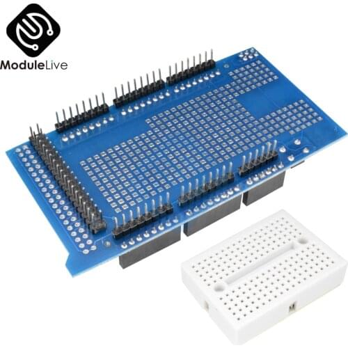 Proto Prototype PCB Shield V3.0 V3 Expansion Development Board + Mini PCB Breadboard For Arduino MEGA ATmega1280 Diy
