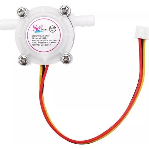 3pcs/lot YF-S401 Water Coffee Flow Sensor Switch Meter Flowmeter Counter 0.15-3L/min