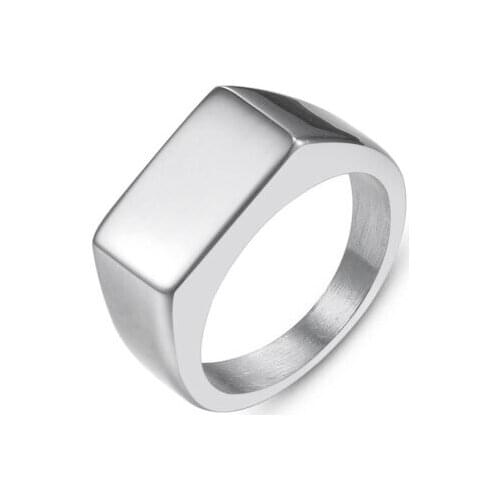 Silver Smooth Design Men or Women Ring Fashion Finger Ring Jewelry Gift Nice WMR108