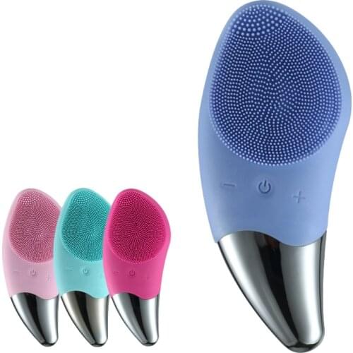 Blackhead Remover Face Cleansing Silicone Sonic Face Cleaner Electric Facial Cleansing Brush Pore Cleaner Skin Care Tools