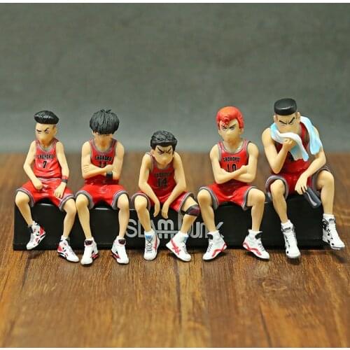 Slam Dunk Hanamichi Sakuragi Kaede Rukawa Miyagi Ryota Hisashi Mitsui Akagi Takenori PVC Figures Car Toys Gifts