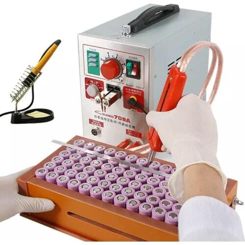 Battery Spot Welder 18650 Precision Pulse Welding Machine with Mobile Soldering Pen Lithium Battery Weld Spot Welder 220V