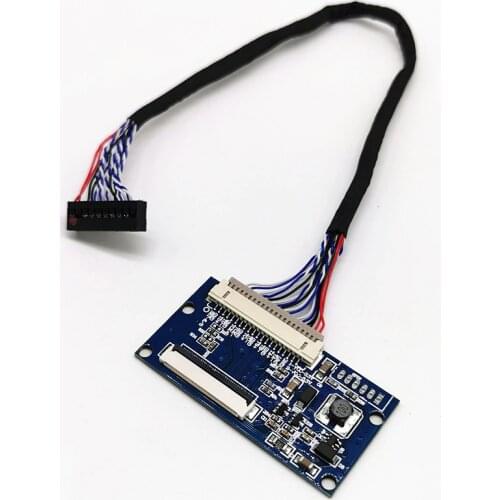 Universal LVDS Signal Interface Converter DF14 20Pin to FPC 40Pin Connector LVDS 20 to 40Pin FFC for 7'' 8'' 10.1'' LCD Panel