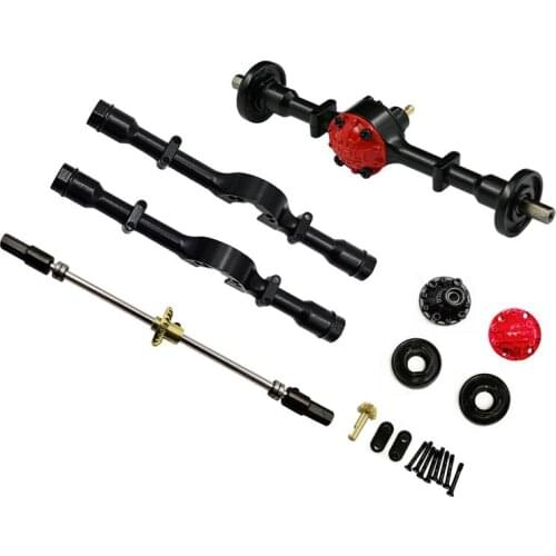 Replacement Metal Rear Axle Assembly Upgrade Kits with Transmission Shaft For WPL D12 1/10 RC Car Truck Repair Tool Parts