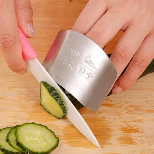 Protect Finger Kitchen Tools Protect Finger Safe Kitchen Stainless Steel Cutting Slice Protection Tools
