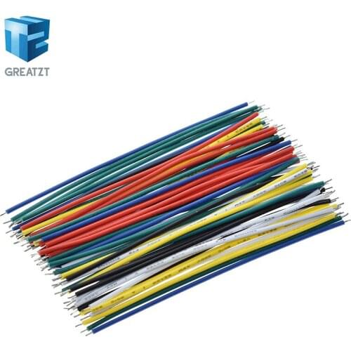 10PCS Tin-Plated Breadboard PCB Solder Cable 24AWG 10CM Fly Jumper Wire Cable Tin Conductor Wires 1007-24AWG Connector Wire