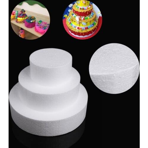 4/6/8 inch Round Styrofoam Kitchen Accessories Dummy Party