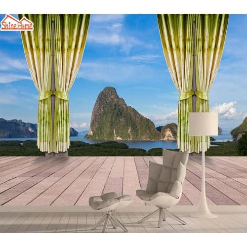 8d Photo Mural Wallpaper 3d Wall Paper Papers Home Decor Wallpapers for Walls in Rolls Living Room Bedroom Bedroom Wood Lake Art