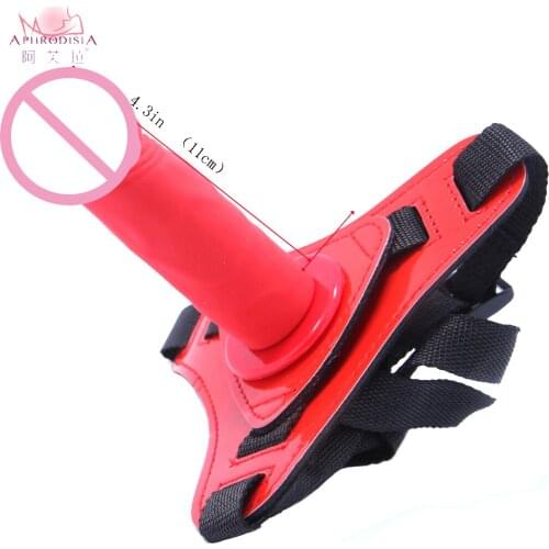APHRODISIA 11*3 CM Adult Silicone Lesbian Strap on Dong Anal Vagina Sex Products Strap on Dildo Sex Toys for Girls
