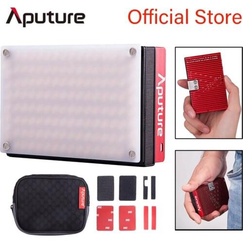 Aputure AL-MX LED Video Light Color Temperature 2800-6500k TLCI/CRI 95+ On Camera Fill Light Pocket Sized Tiny LED Lighting