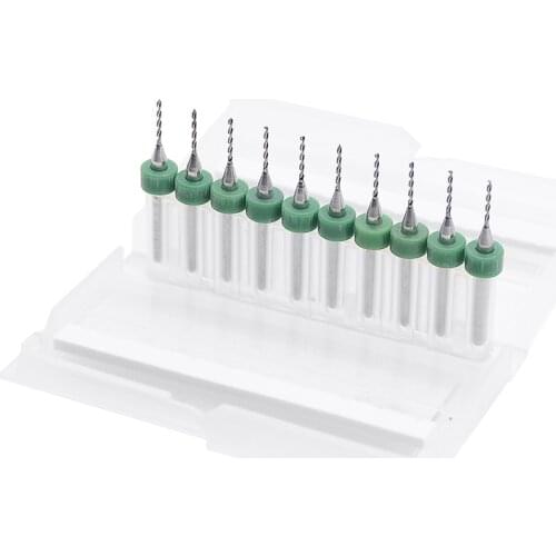 Freeshipping 10pcs/Set 0.4mm High Quality Hard Alloy PCB Print Circuit Board Carbide Micro Drill Bits Tool 0.4mm for SMT CNC